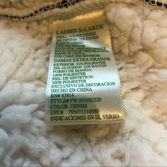 Green Tea Shawl/Jacket Blue with white flecks XL - Picture 3 of 6